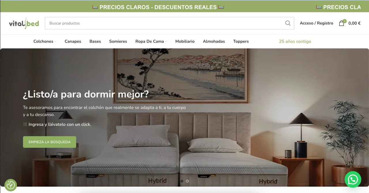 Homepage de Vitalbed